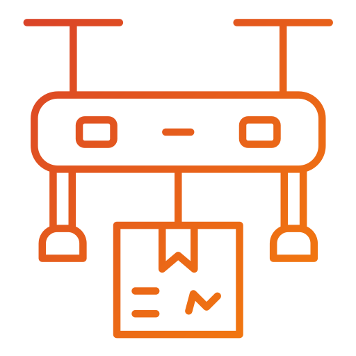 Drone delivery Generic gradient outline icon