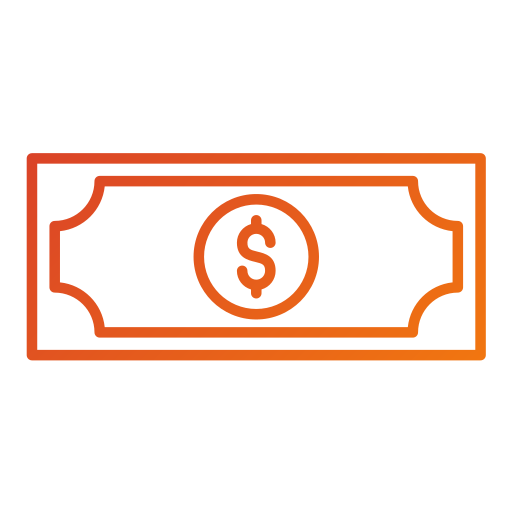 Cash payment Generic gradient outline icon