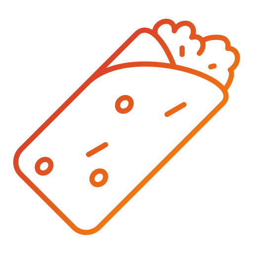 burrito Generic gradient outline icoon