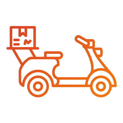 Delivery bike Generic gradient outline icon