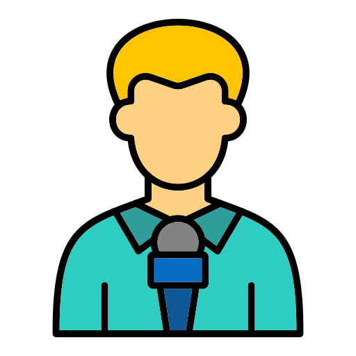 Journalist Generic color lineal-color icon