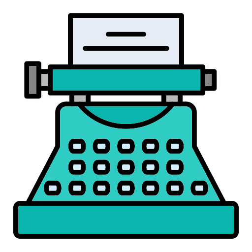 schrijfmachine Generic color lineal-color icoon