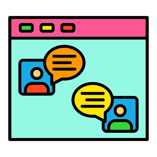 chat en línea Generic color lineal-color icono