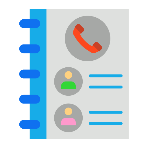 kontaktliste Generic color fill icon