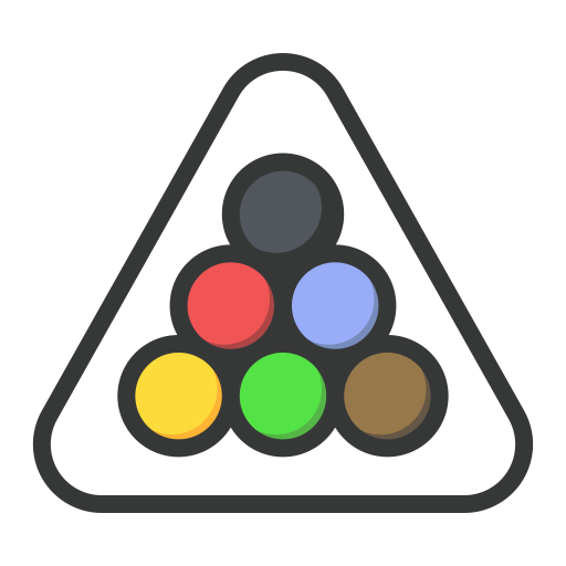 bilard Generic Outline Color ikona