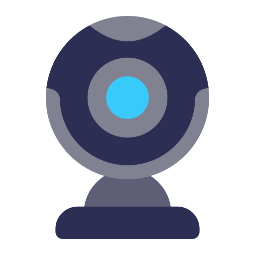 webcam Generic color fill icona