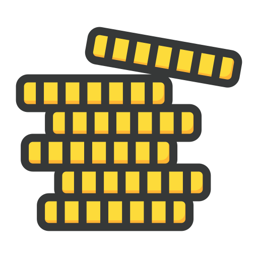 Chip poker Generic Outline Color icon