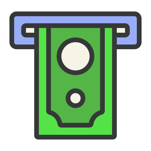 Money withdrawal Generic Outline Color icon