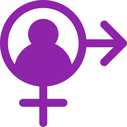 Transgender Generic color fill icon