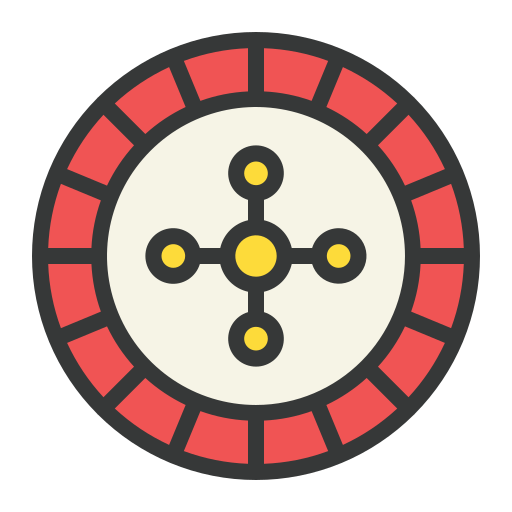 roulette wiel Generic Outline Color icoon