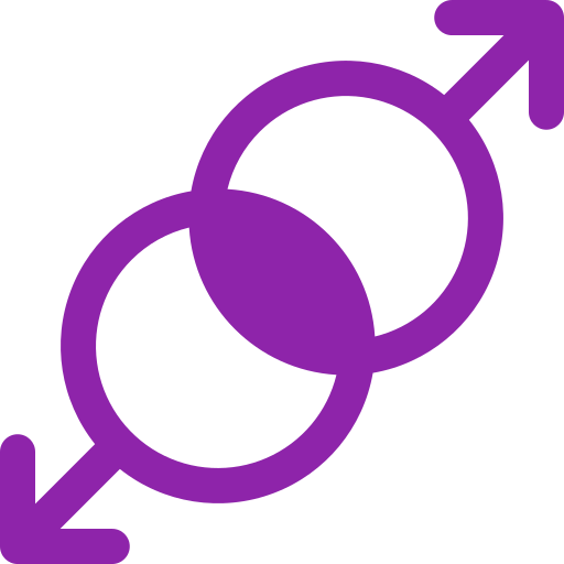 Same sex Generic color fill icon