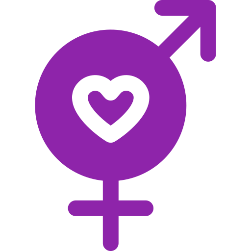 Transgender Generic color fill icon