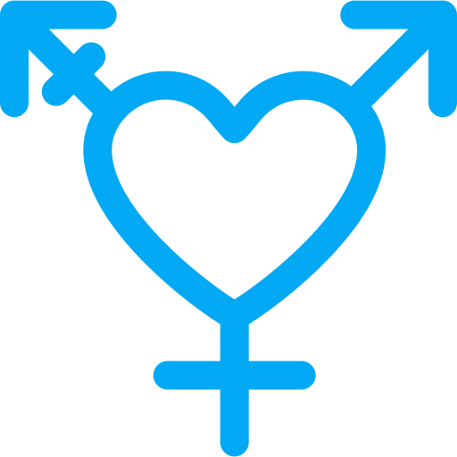 Transgender Generic color outline icon