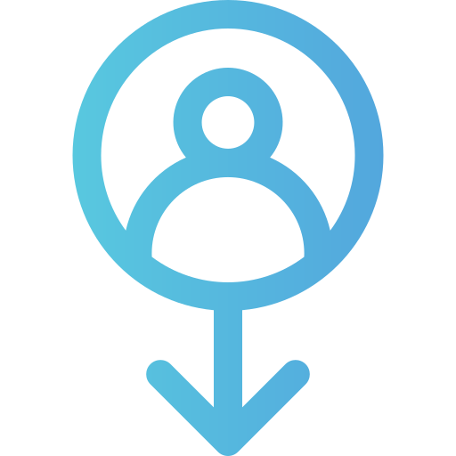 mannelijk Generic gradient outline icoon