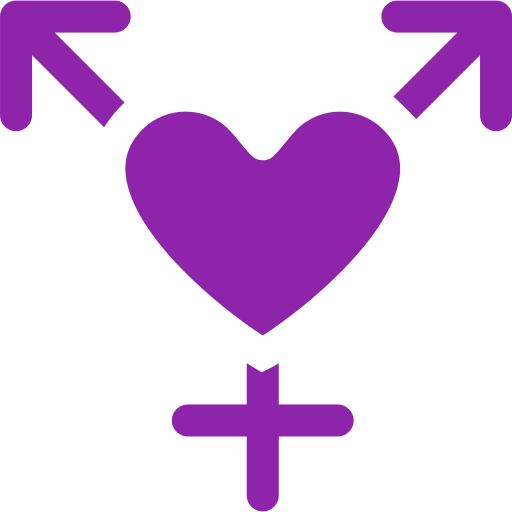 Transgender Generic color fill icon