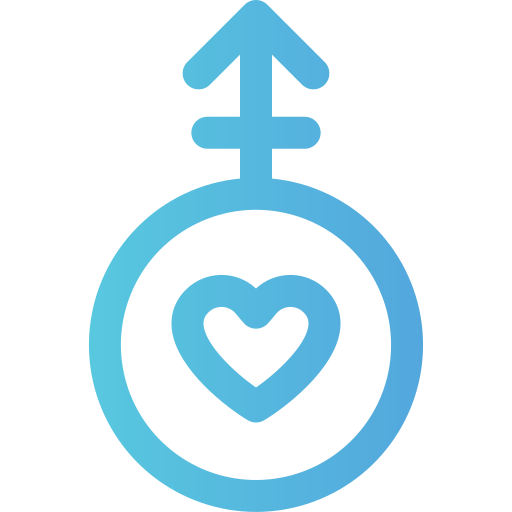 transgender Generic gradient outline icon