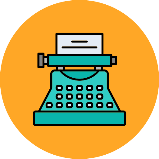 Typewriter Generic color lineal-color icon
