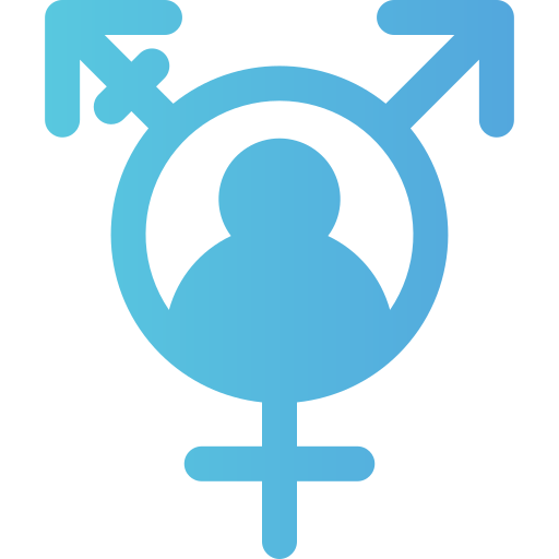 transgender Generic gradient fill icoon