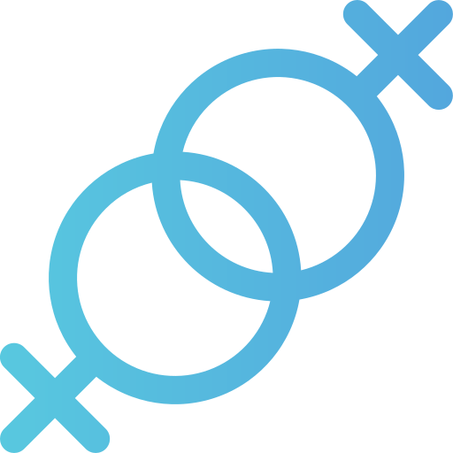 Same sex Generic gradient outline icon