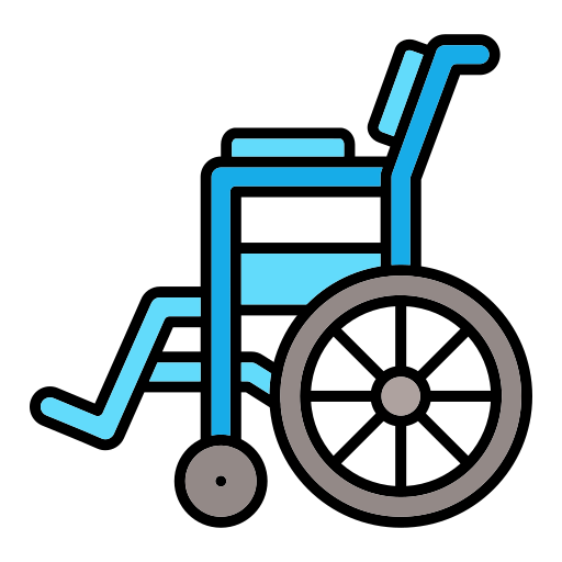Инвалидное кресло Generic color lineal-color иконка