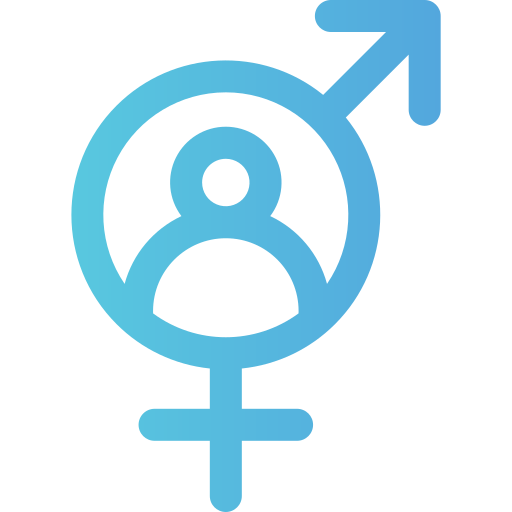 transgender Generic gradient outline icoon