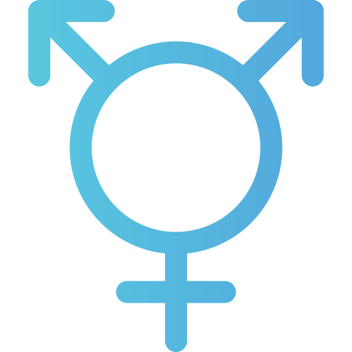 transgender Generic gradient outline icoon