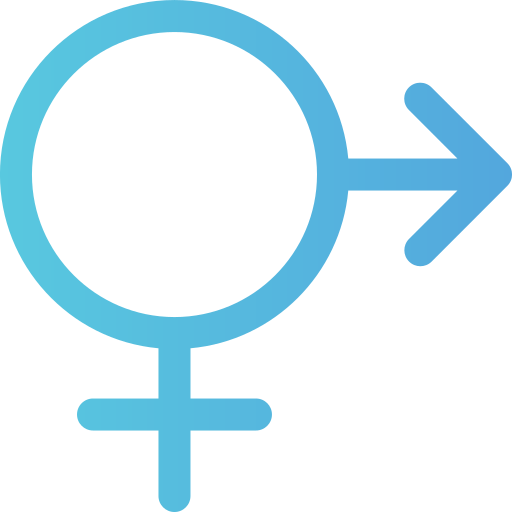 transgender Generic gradient outline icona