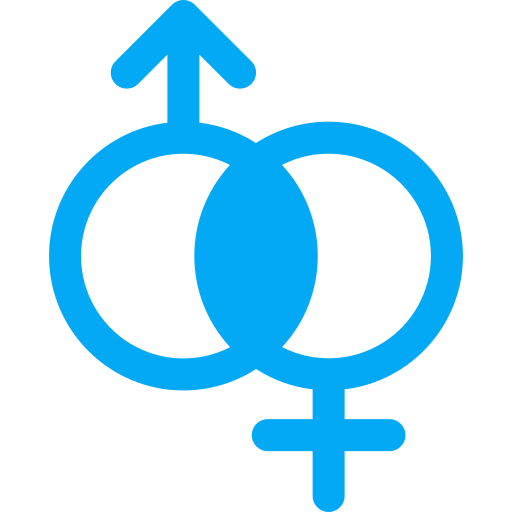 男性と女性 Generic color fill icon