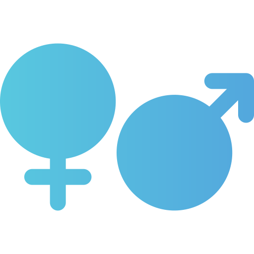 男性と女性 Generic gradient fill icon