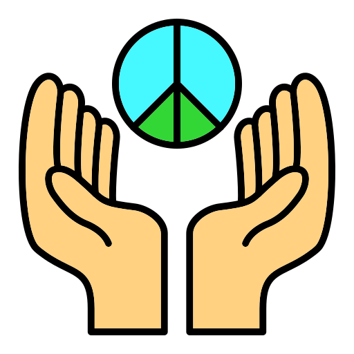 평화 Generic color lineal-color icon