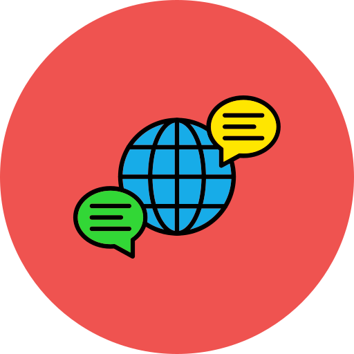 Глобальное общение Generic color lineal-color иконка