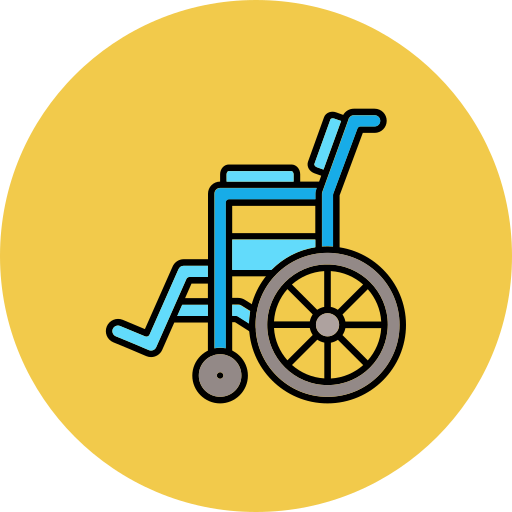 silla de ruedas Generic color lineal-color icono