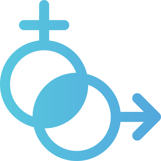 transgender Generic gradient fill icoon