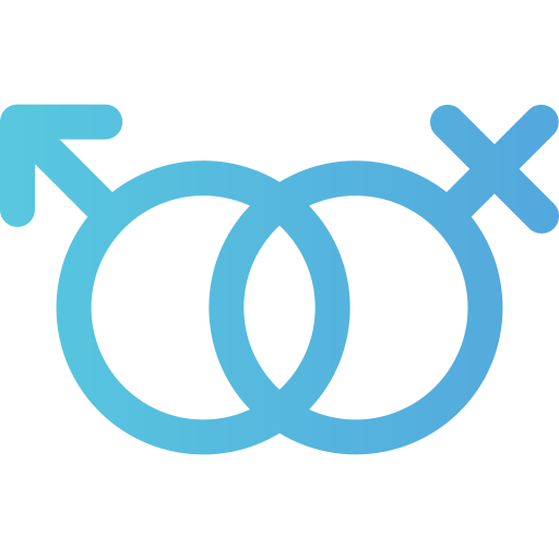 Gender Generic gradient outline icon