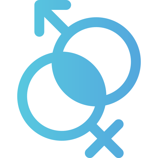 男性と女性 Generic gradient fill icon