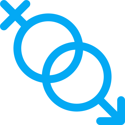 mannelijk en vrouwelijk Generic color outline icoon