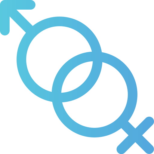 男性と女性 Generic gradient outline icon