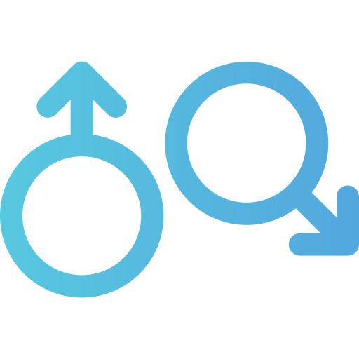 Male Generic gradient outline icon
