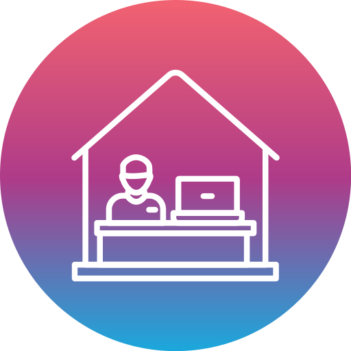 work from home Generic gradient fill Icône