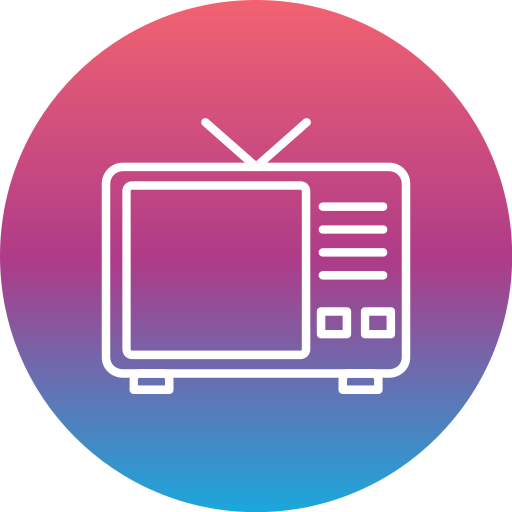 televisor Generic gradient fill icono