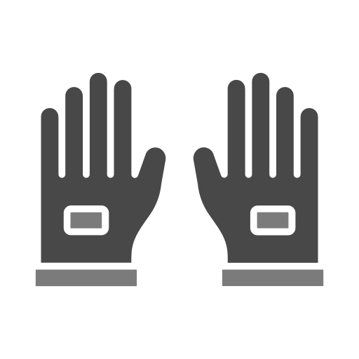 gumowe rękawiczki Generic color fill ikona
