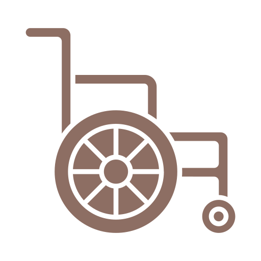 Инвалидное кресло Generic color fill иконка