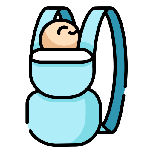 Baby Carrier Generic Outline Color icon