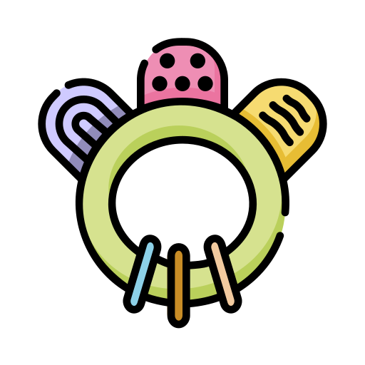 Teether Generic Outline Color icon