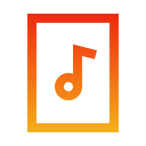 Audio file Generic Gradient icon