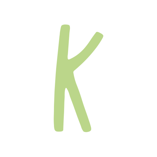 Letter k Generic color hand-drawn icon