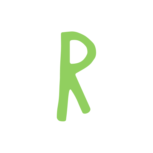Letter r Generic color hand-drawn icon