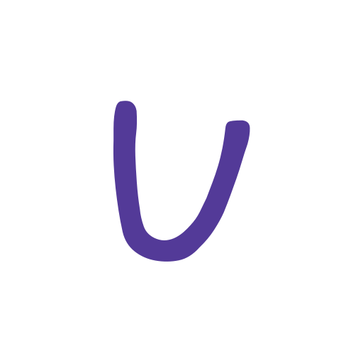 Letter u Generic color hand-drawn icon