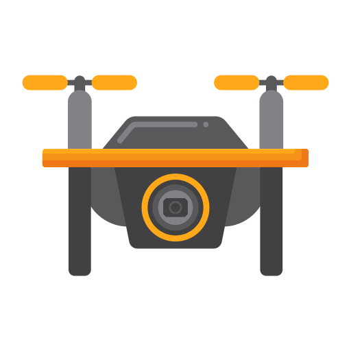 drone con cámara Generic color fill icono