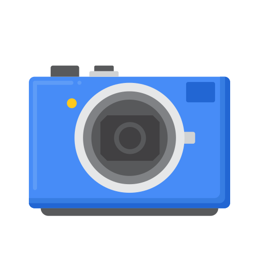 camera digitale Generic color fill icona